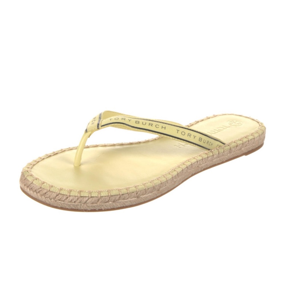 TORY BURCH CANVAS FLIP FLOPS 🩴